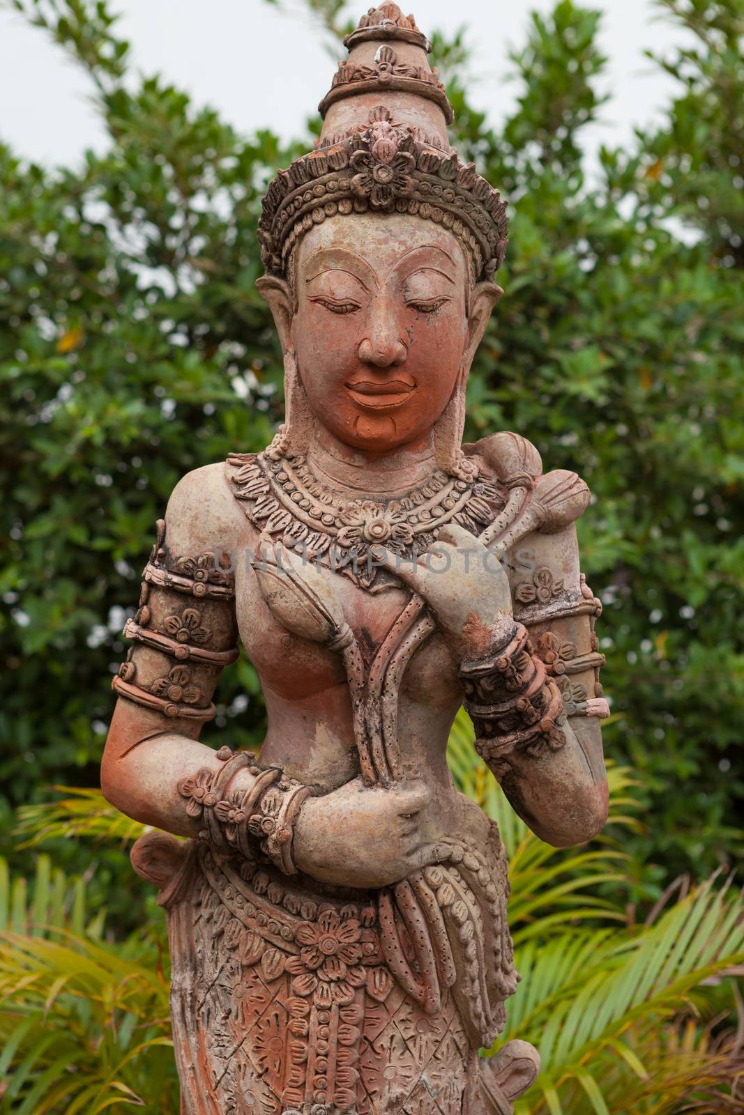 Thai style angel statue in Thailand