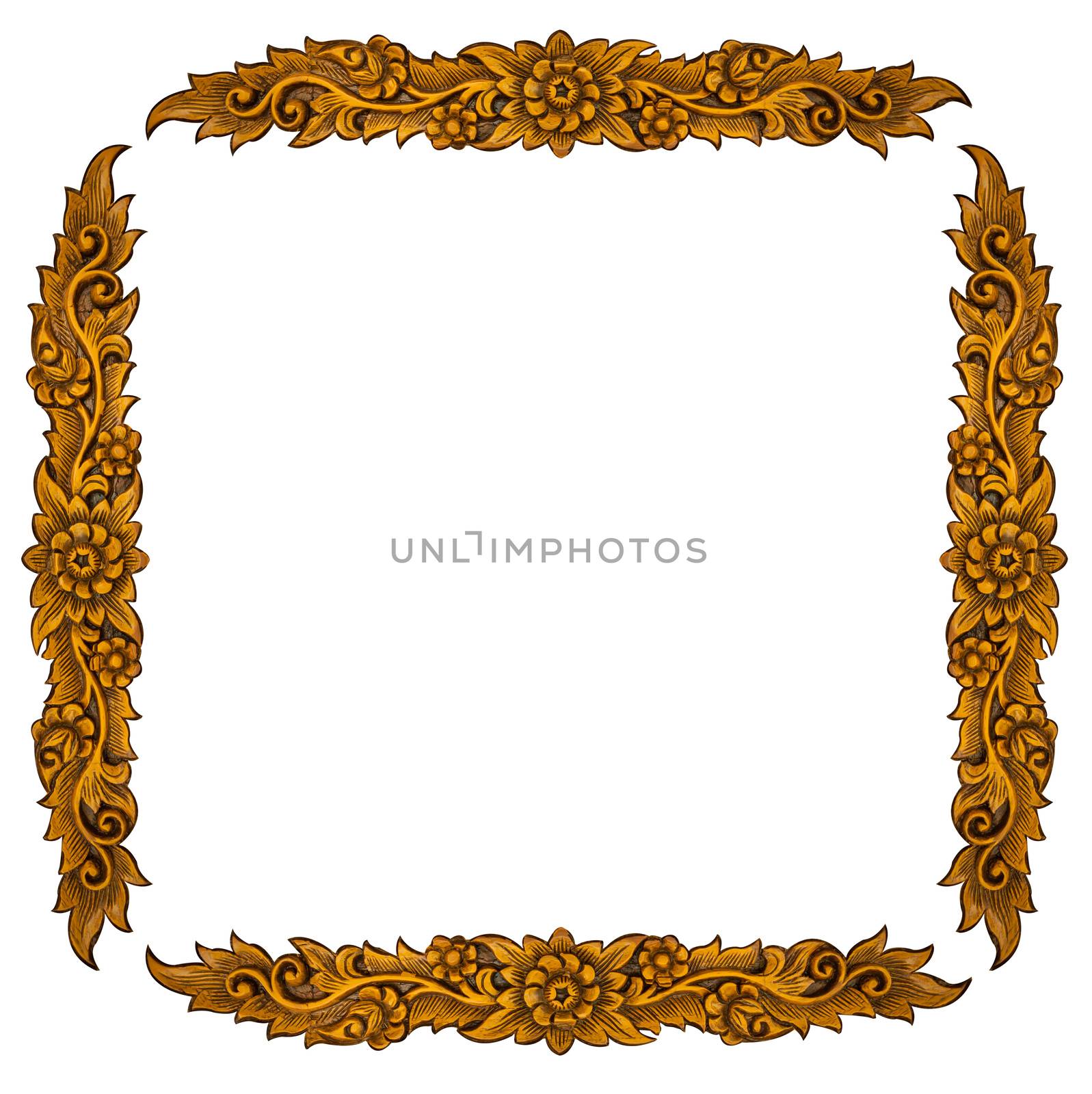 flower carved frame by witthaya