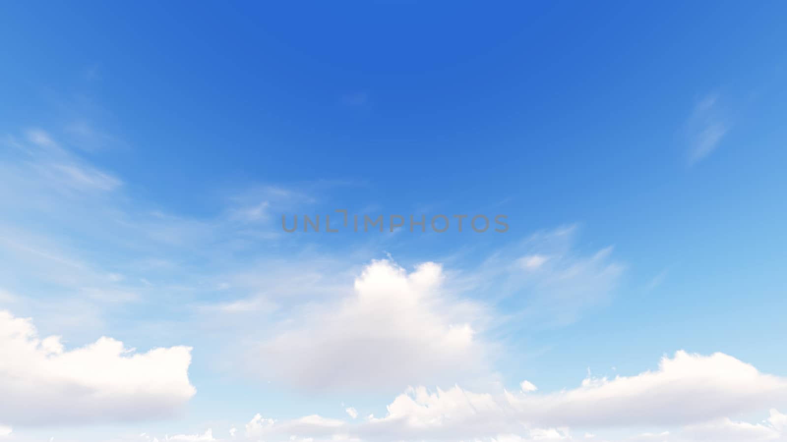 Cloudy blue sky abstract background, blue sky background with tiny clouds, 3d rendering

