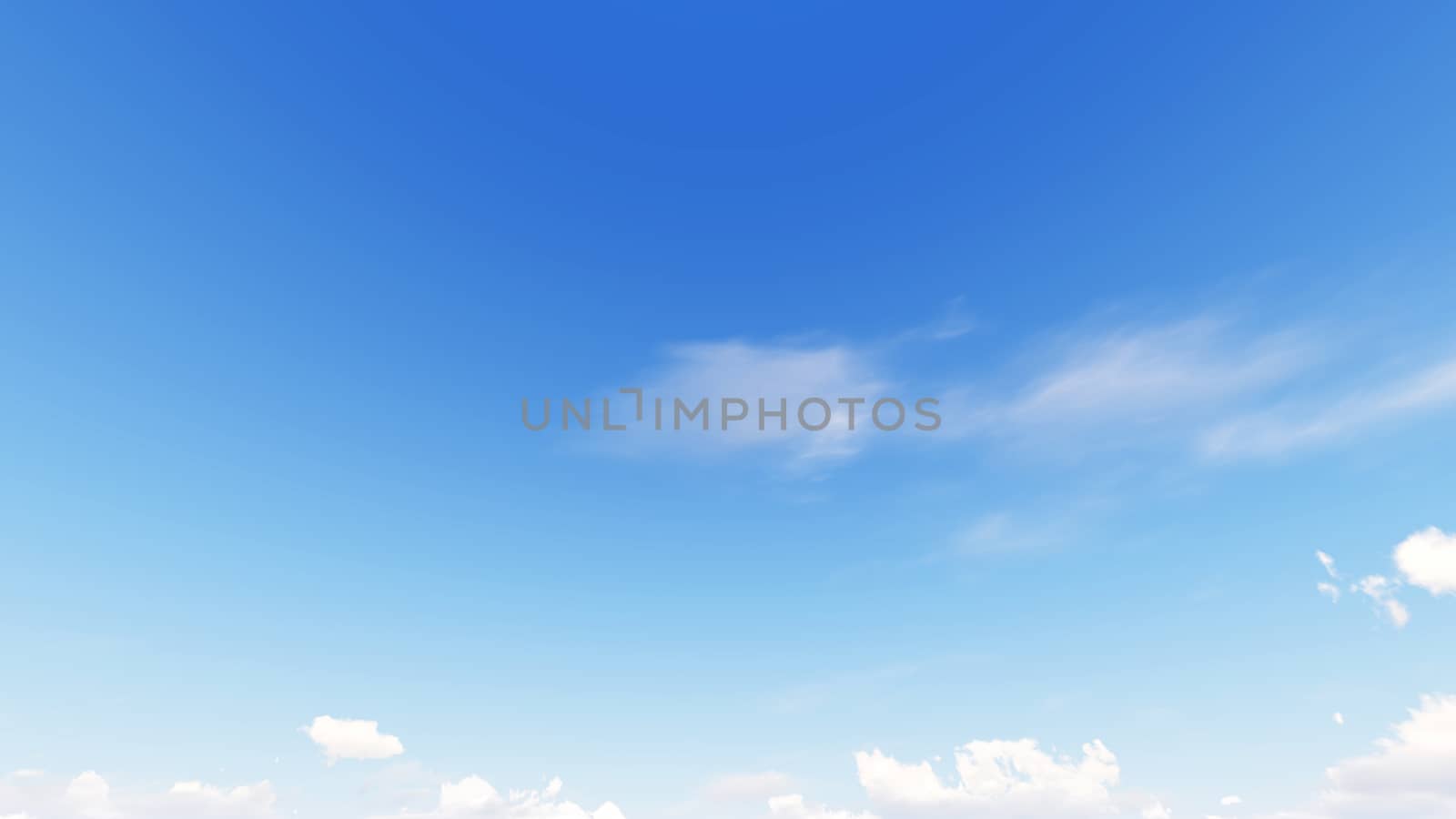 Cloudy blue sky abstract background, blue sky background with tiny clouds, 3d rendering

