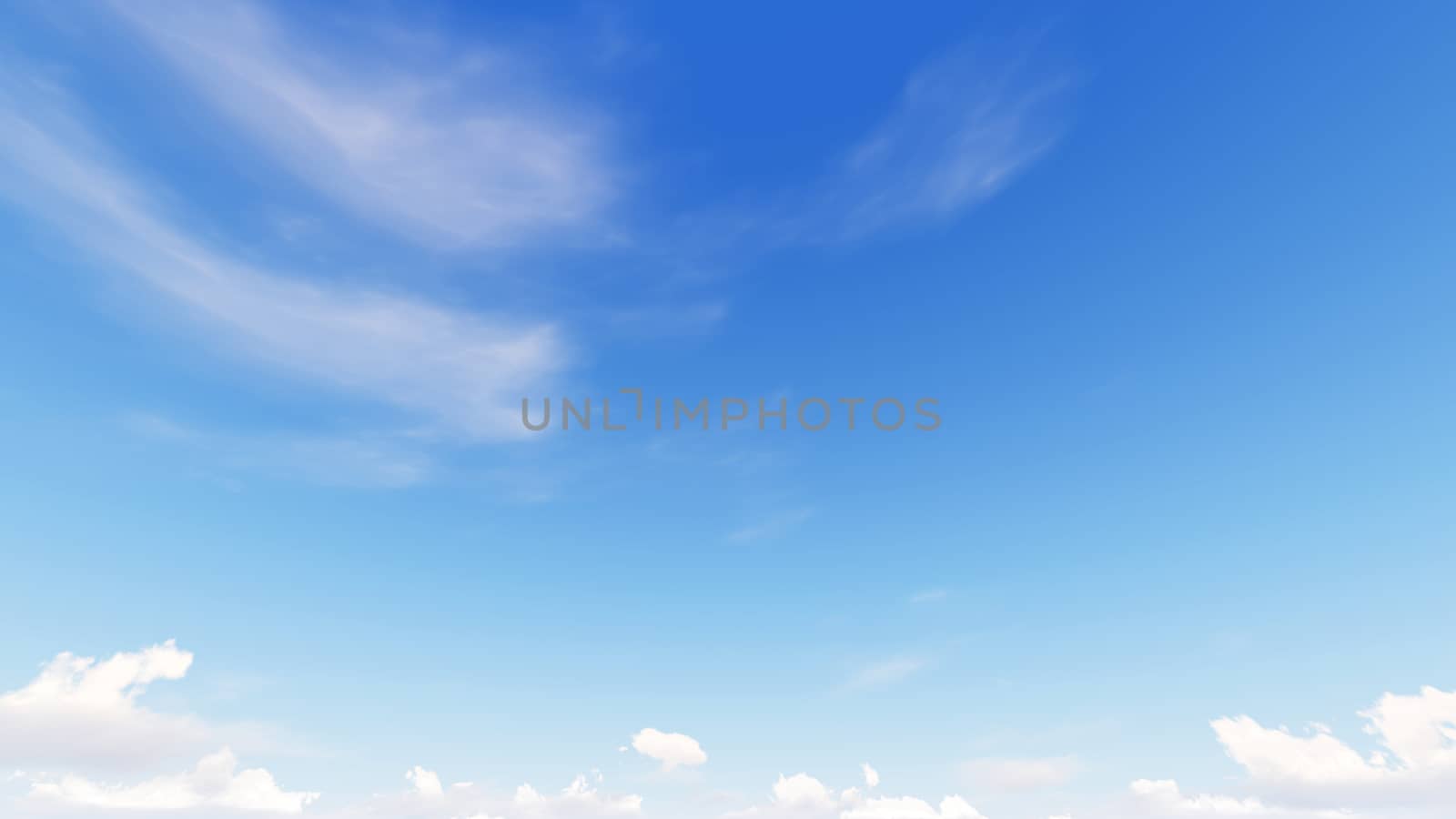 Cloudy blue sky abstract background, blue sky background with tiny clouds, 3d rendering

