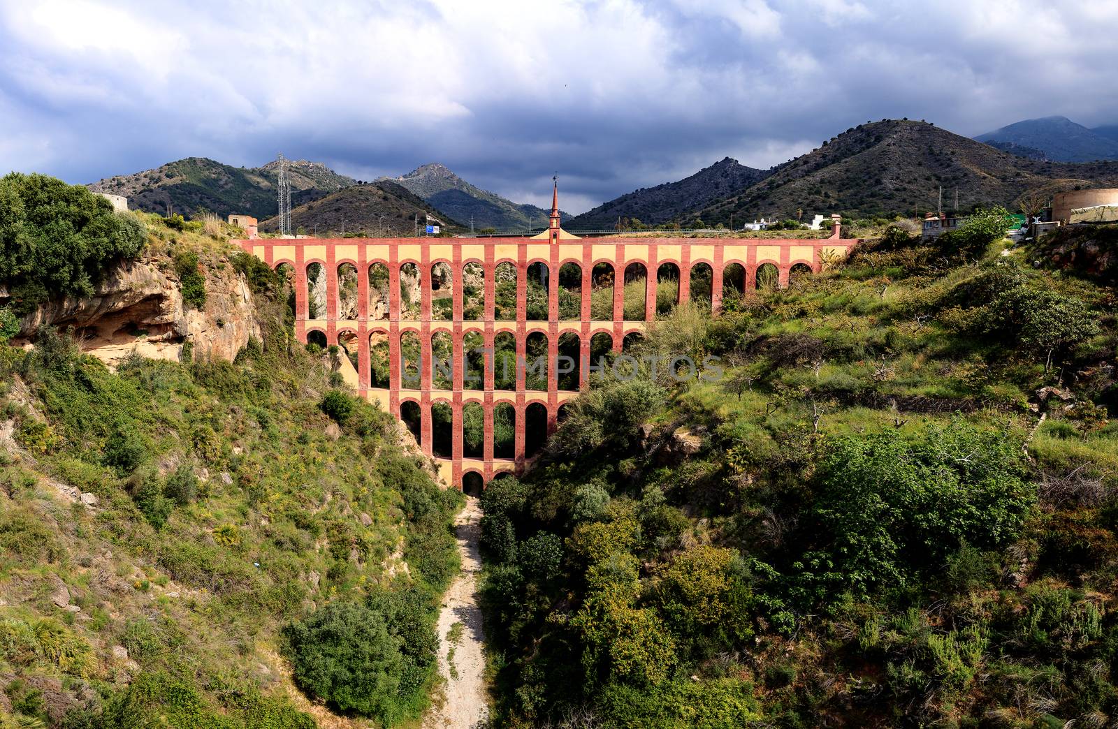 Old aqueduct in Spain