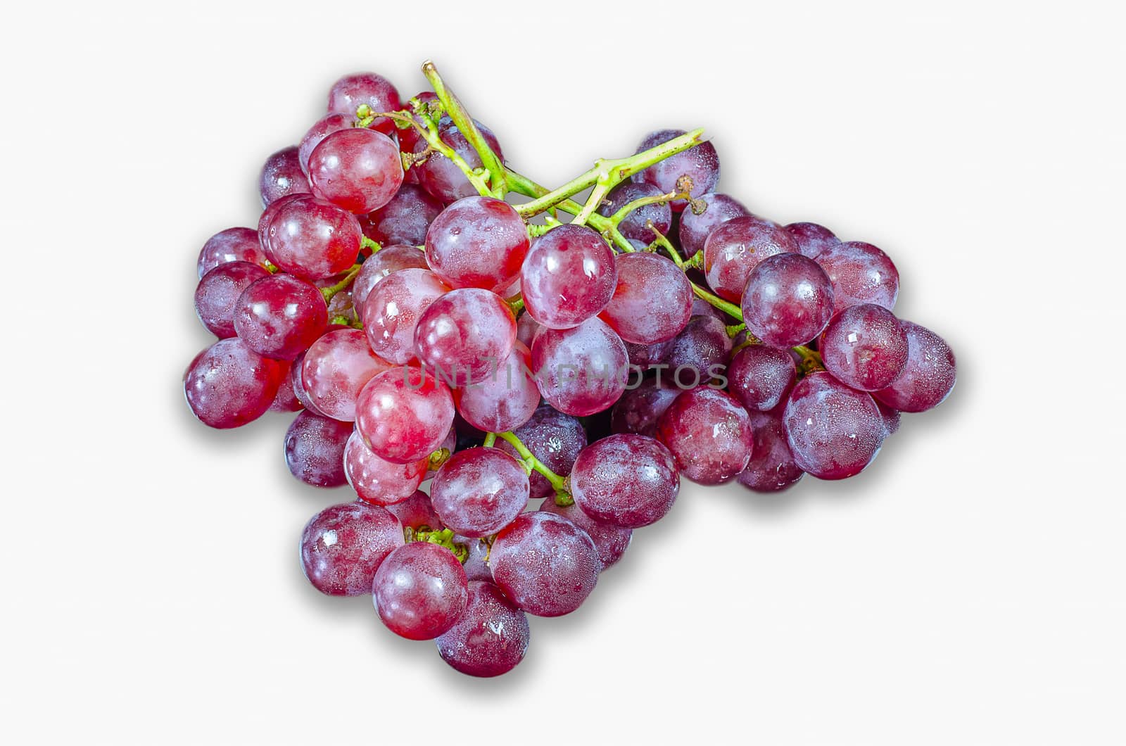 Grapes Red steam isoled white background by metal22