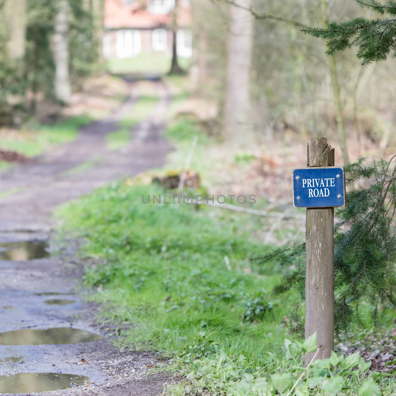 Private road sign  by michaklootwijk