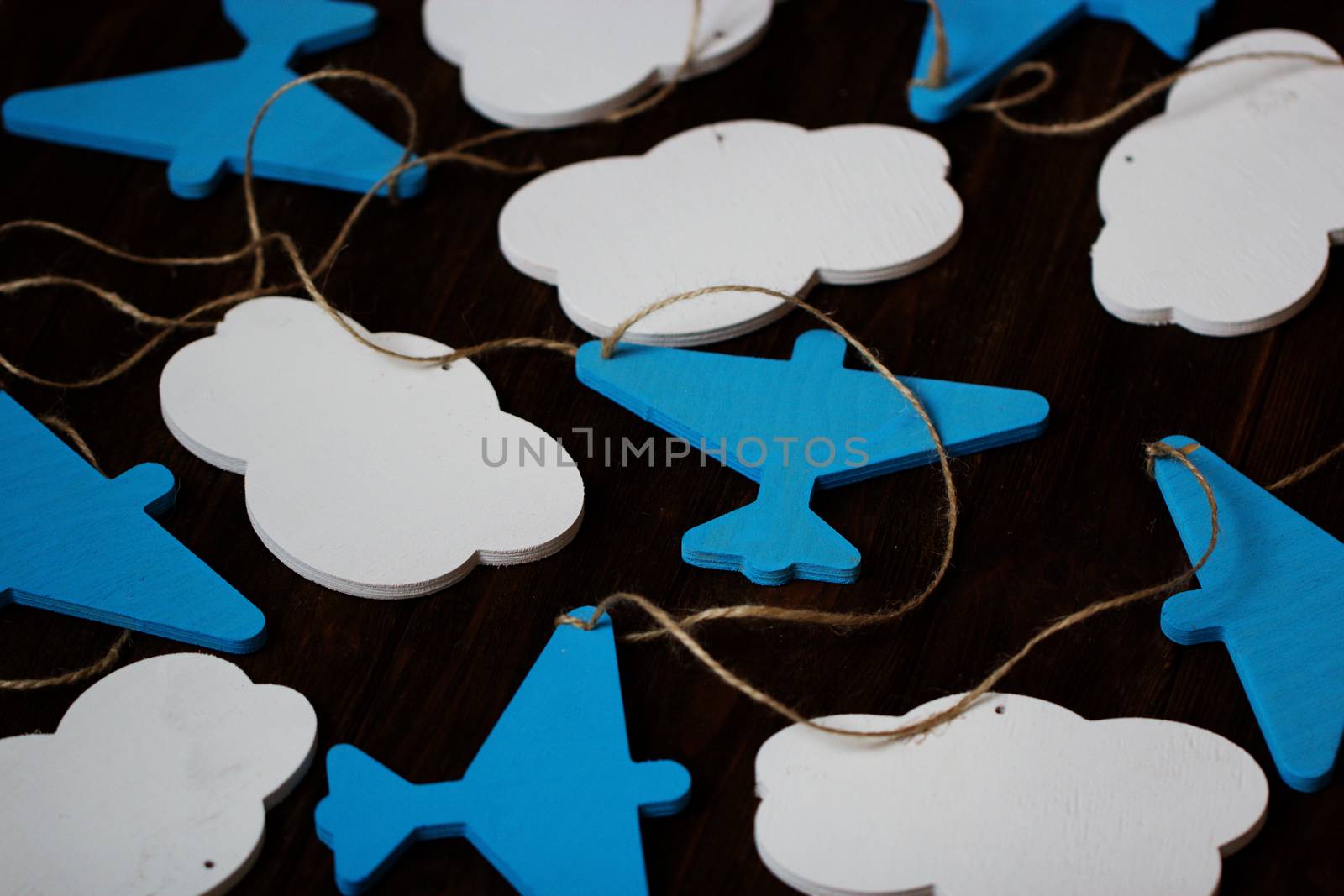 Handmade Planes Decor, Kids Room Decor. Baby Shower Gift by kate_ovcharenko