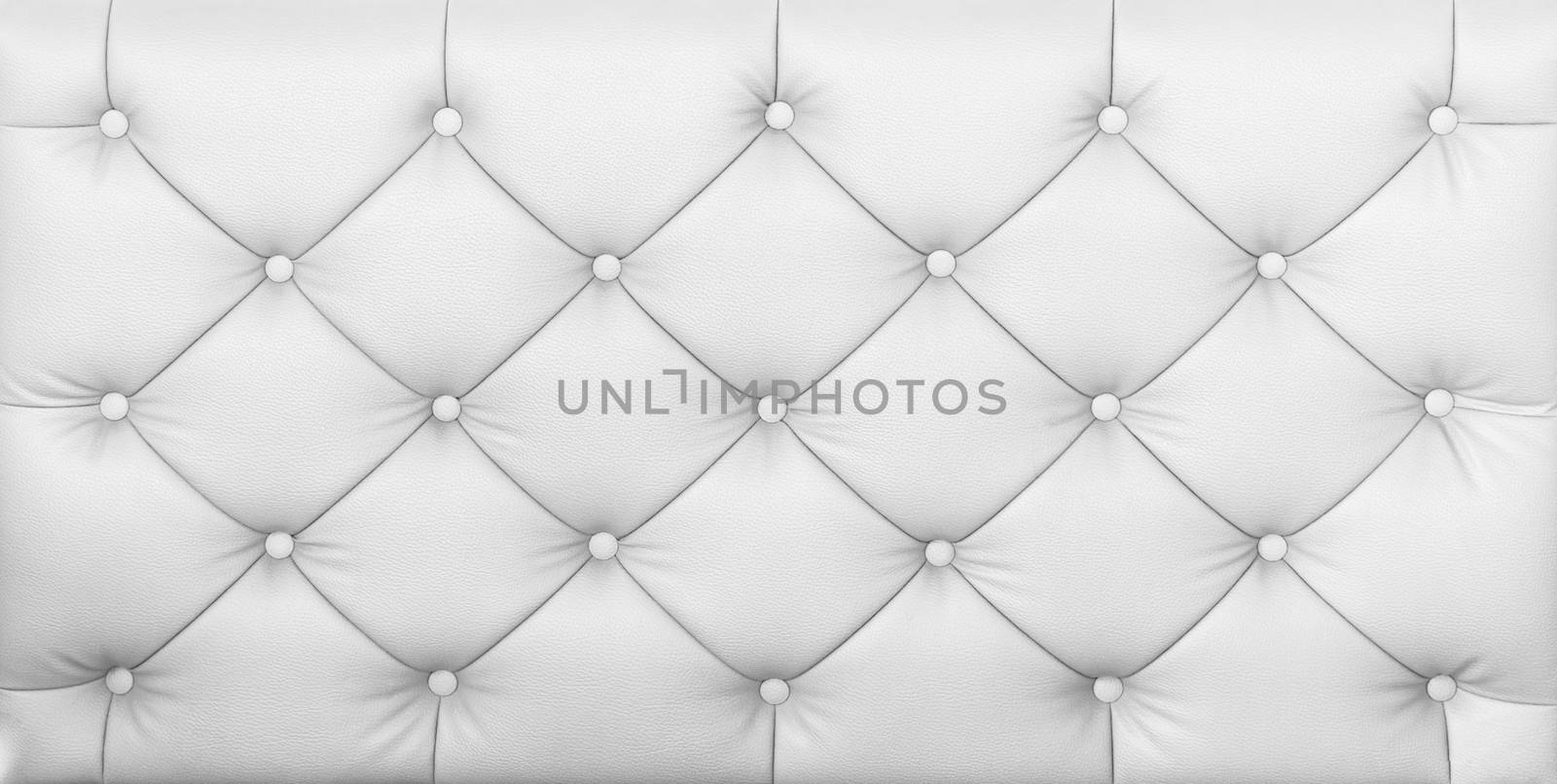 White Leather Upholstery Background by Suriyaphoto