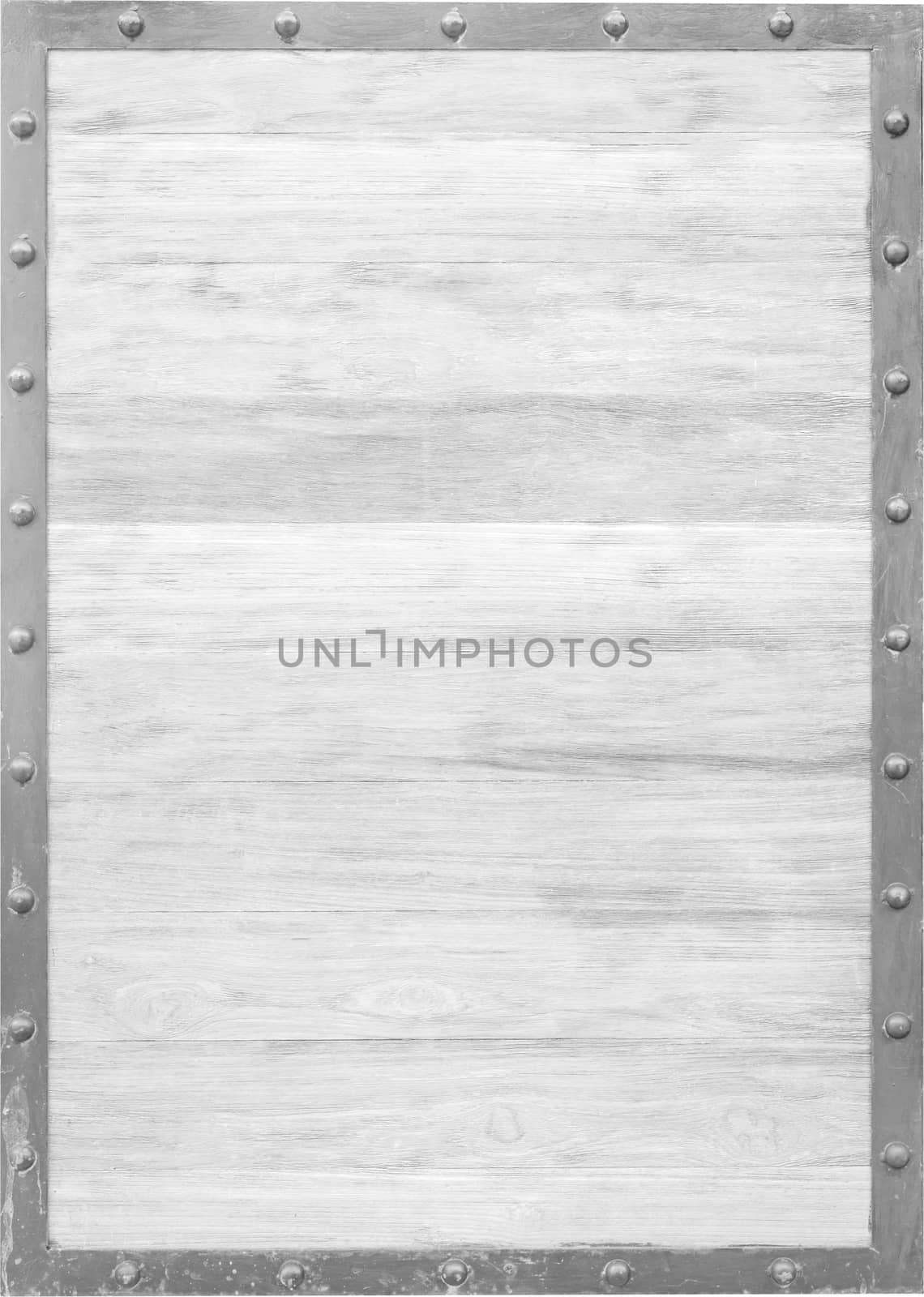 White rustic wood wall texture background by Suriyaphoto