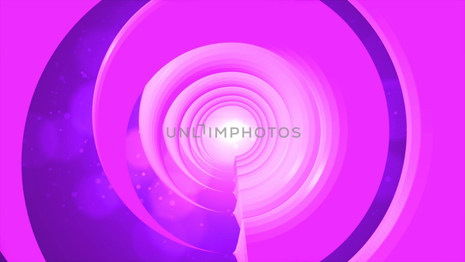 3d rendering Futuristic tunnel with light by nolimit046