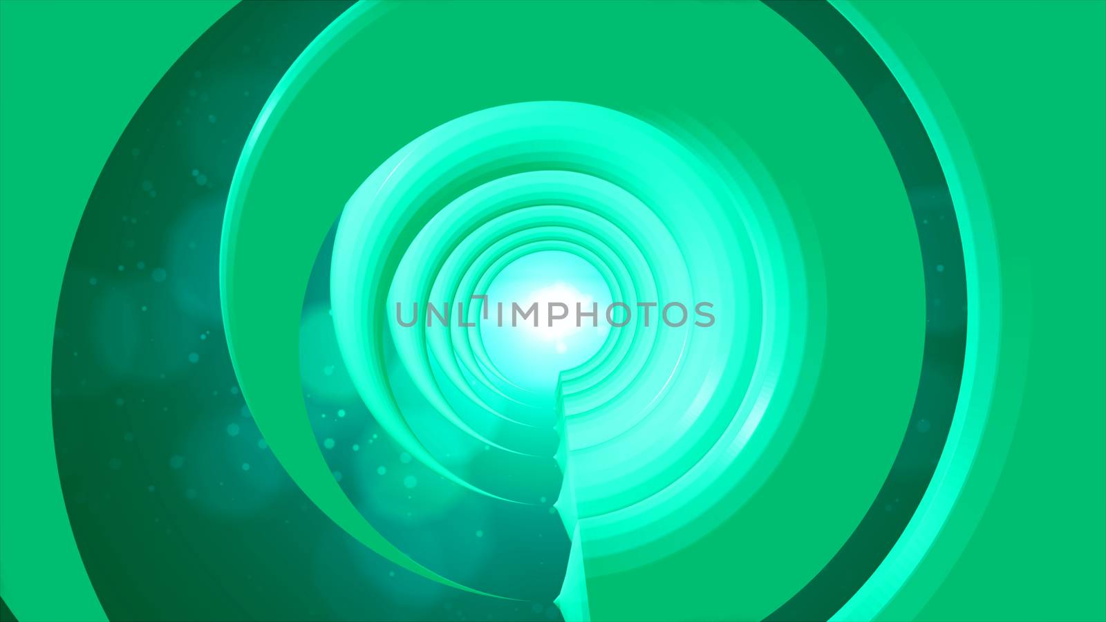 3d rendering Futuristic tunnel with light by nolimit046