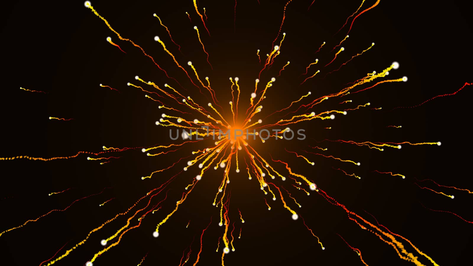 3d rendering Holiday background with Glittering Star Particle. 8K Ultra HD Resolution