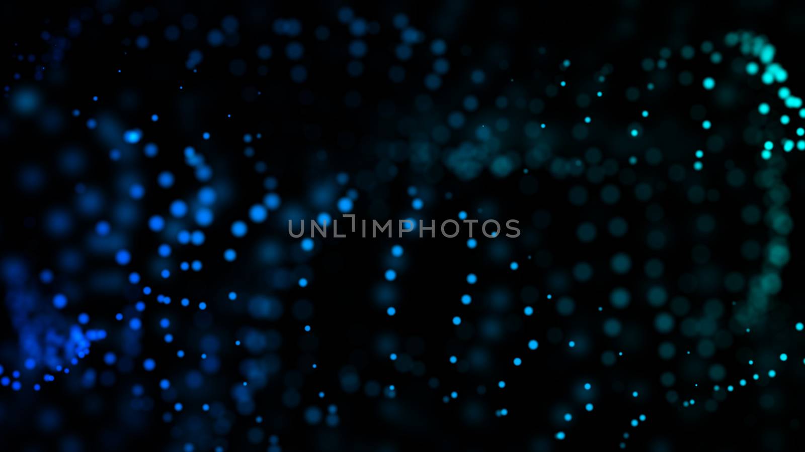 3d rendering particle or stars with depth of field. 8K Ultra HD Resolution