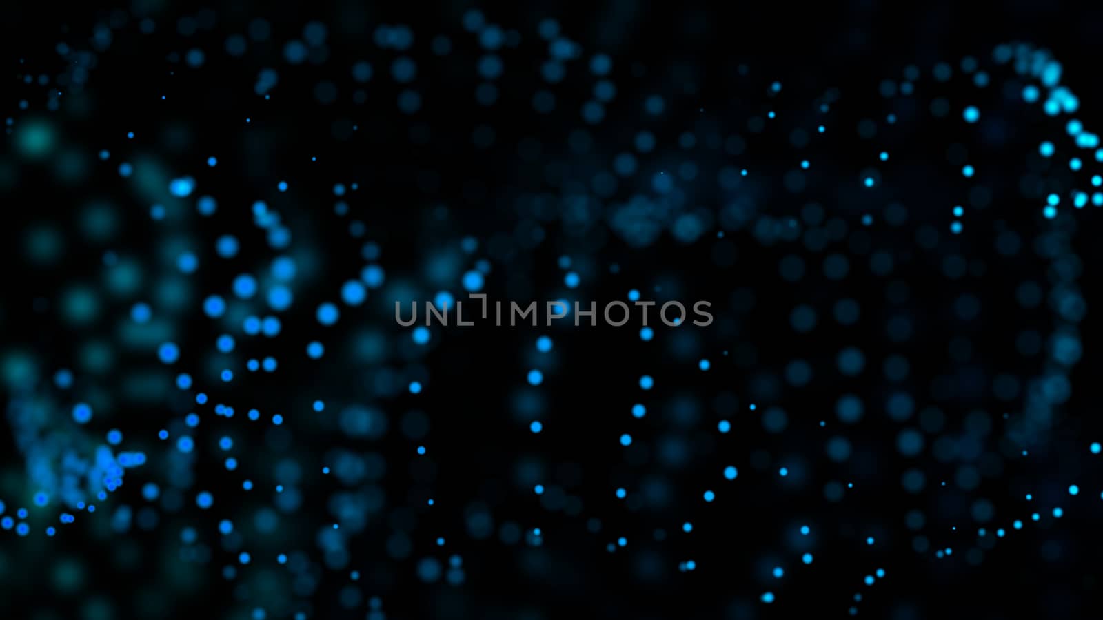 3d rendering particle or stars with depth of field. 8K Ultra HD Resolution