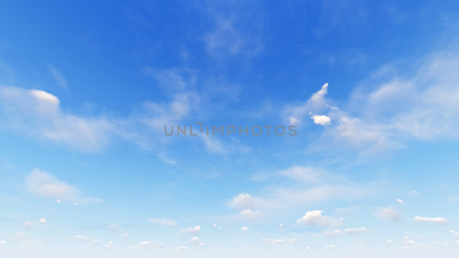 Cloudy blue sky abstract background, blue sky background with tiny clouds, 3d rendering

