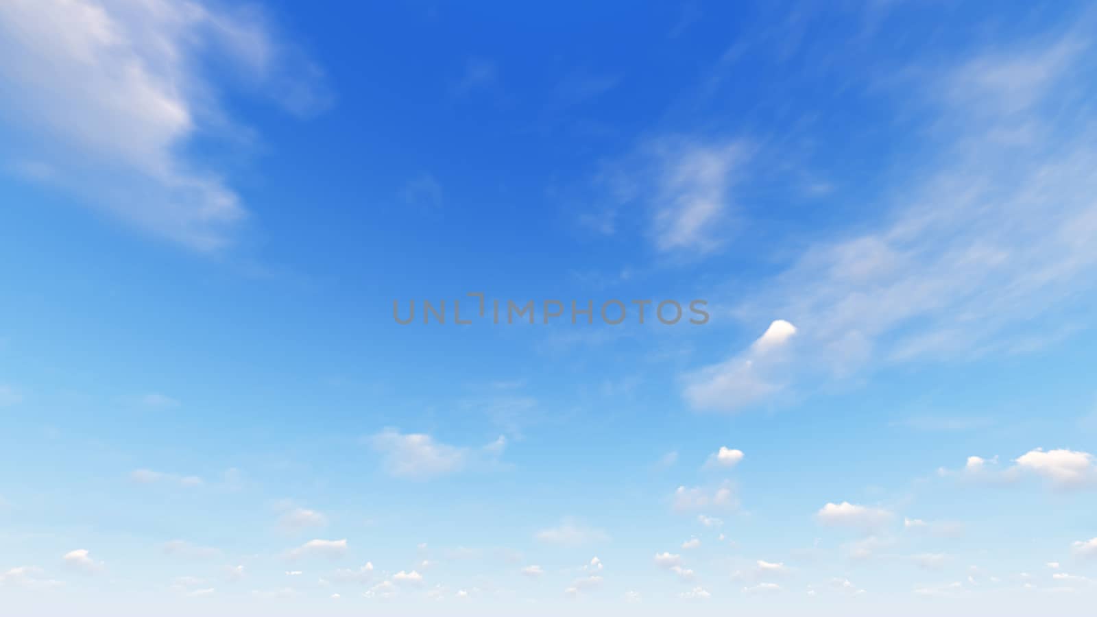 Cloudy blue sky abstract background, blue sky background with tiny clouds, 3d rendering

