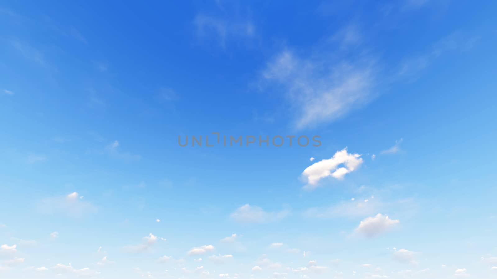 Cloudy blue sky abstract background, blue sky background with tiny clouds, 3d rendering

