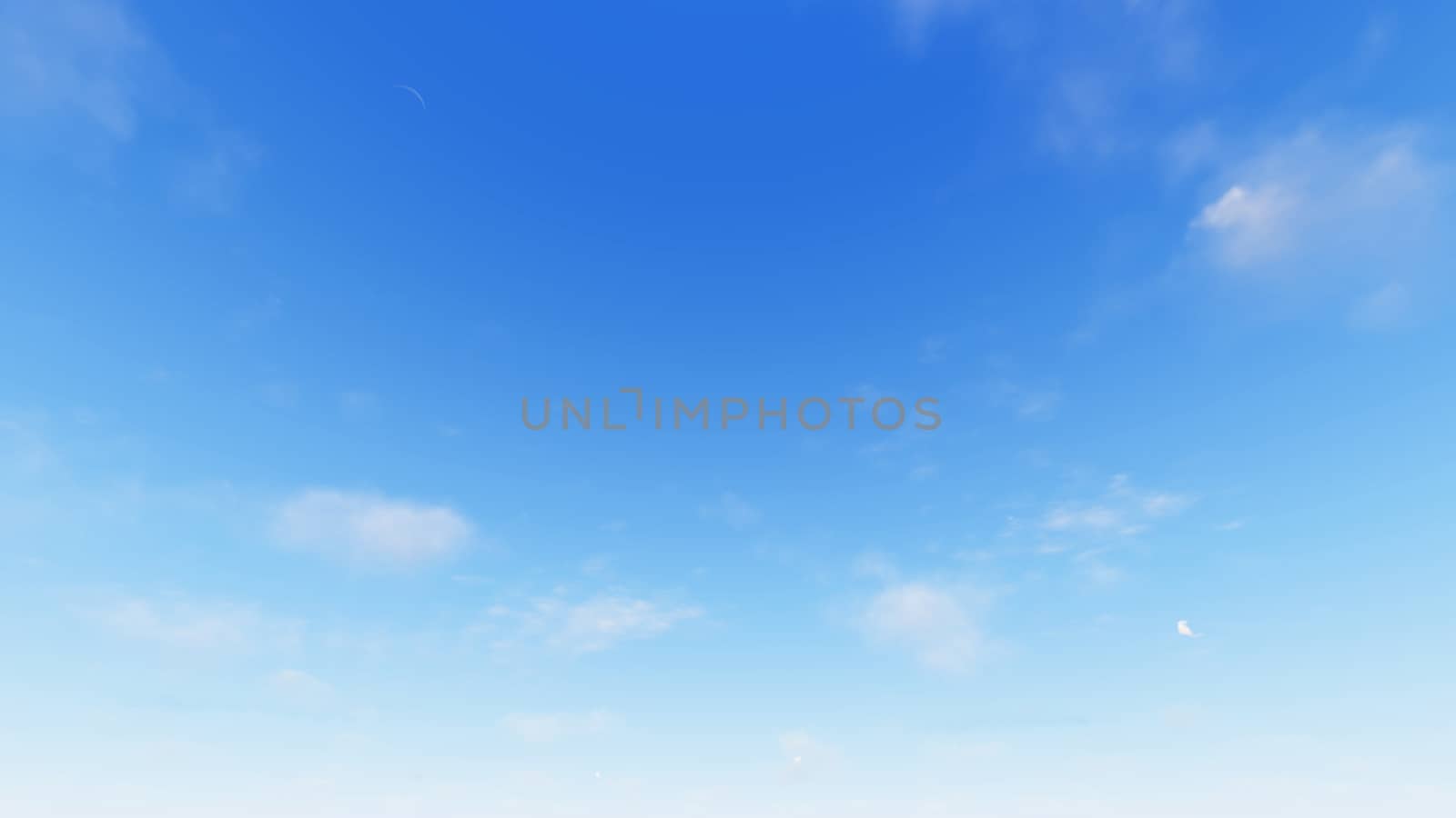 Cloudy blue sky abstract background, blue sky background with tiny clouds, 3d rendering

