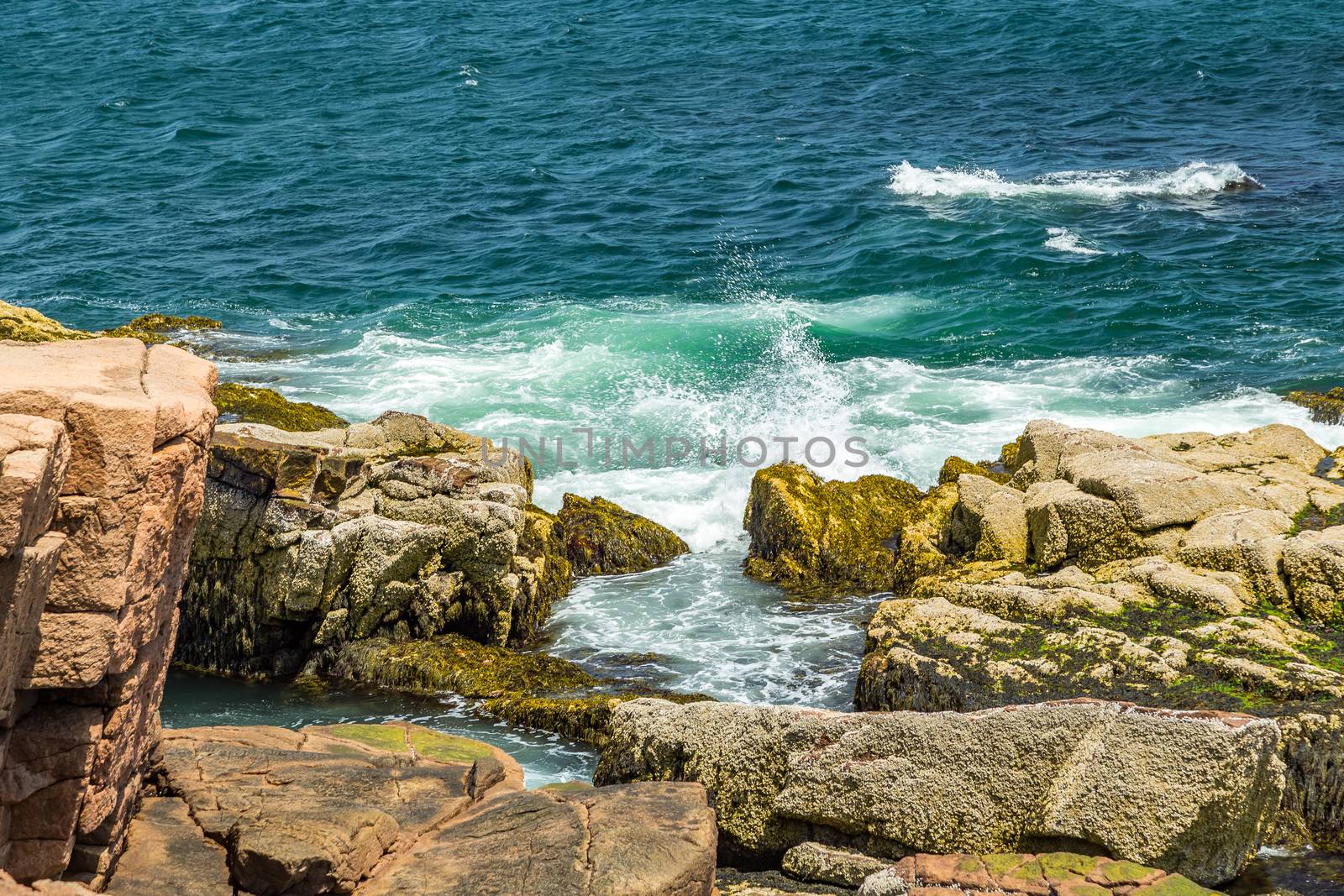 Maine’s rocky, forest-lined coast has more shoreline than California, with inlets, bays and coves lapped by frigid Atlantic waters, even in the warmest of summers. Nearly 60 percent of Maine’s coastline is composed of hard rock.