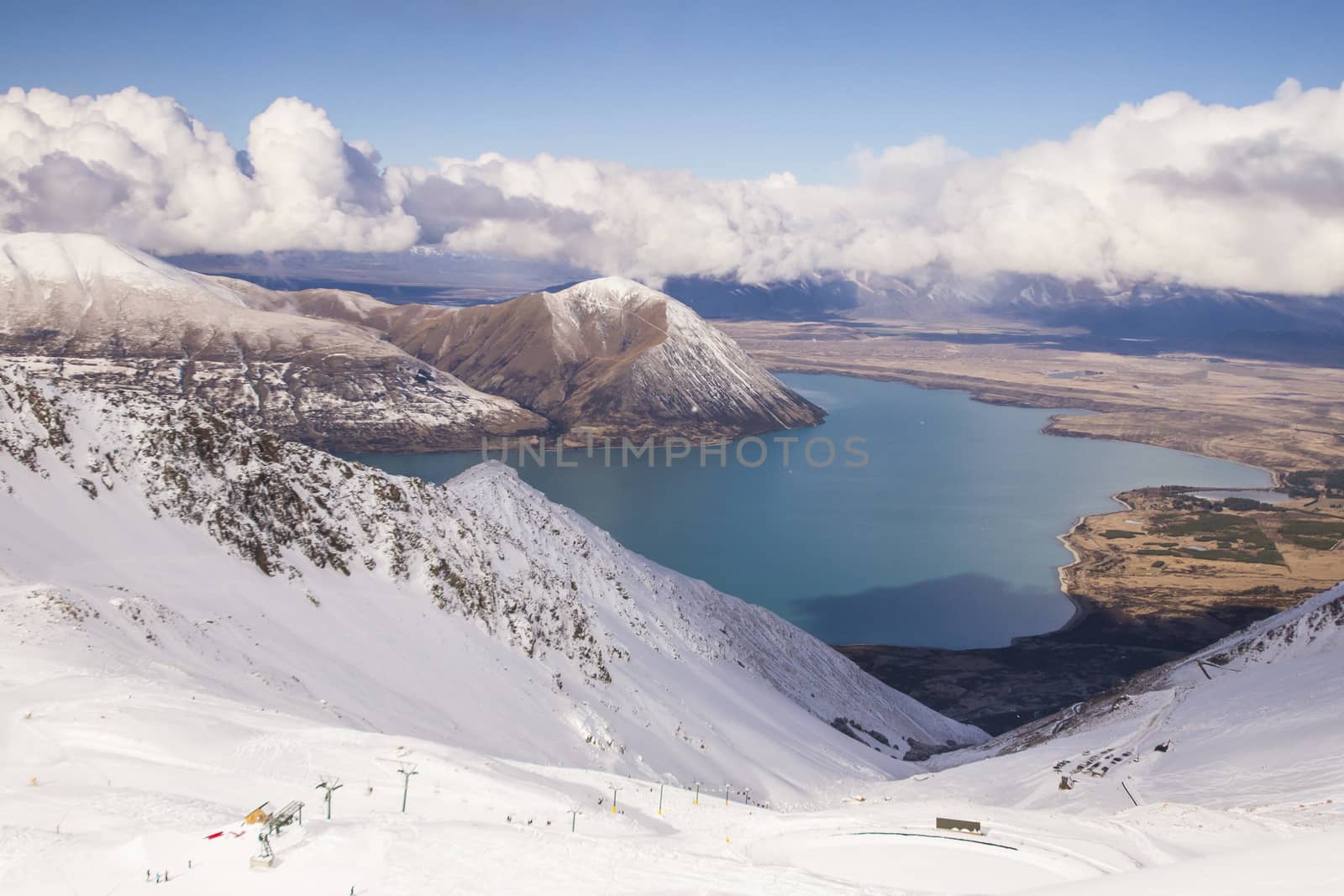 River in the mountains. New Zealand by Chudakov