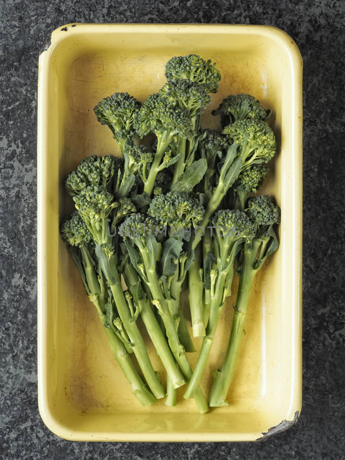 tray of broccolini by zkruger