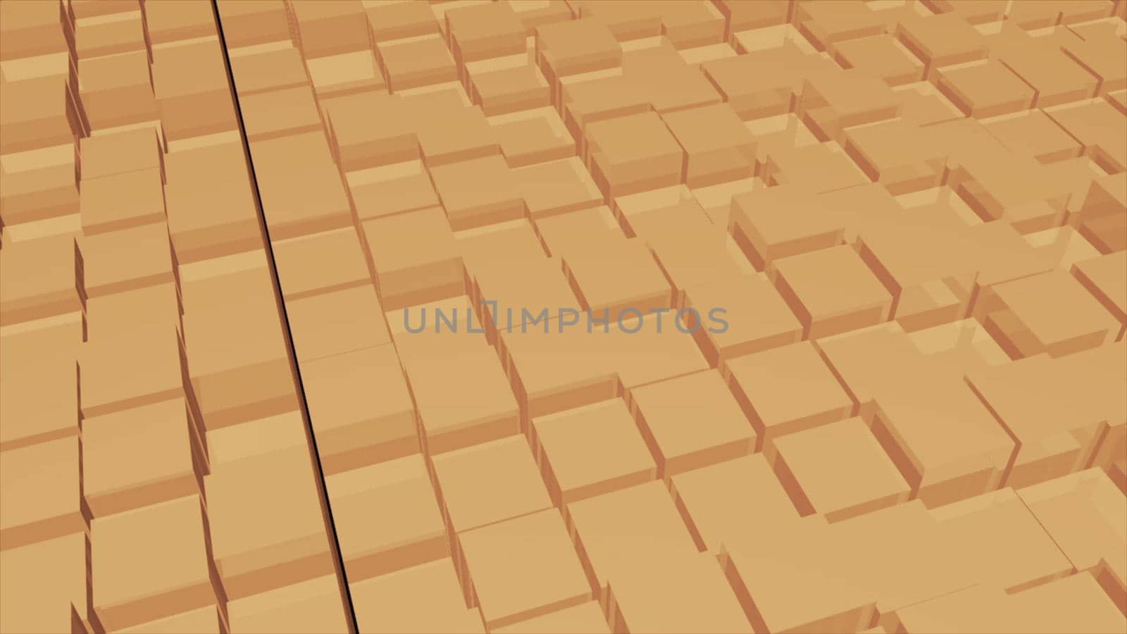 Abstract technology background with surface cubes. 3d rendering