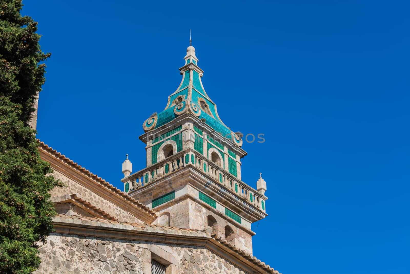 Monastery of Valldemossa, front view, Mallorca, Spain.