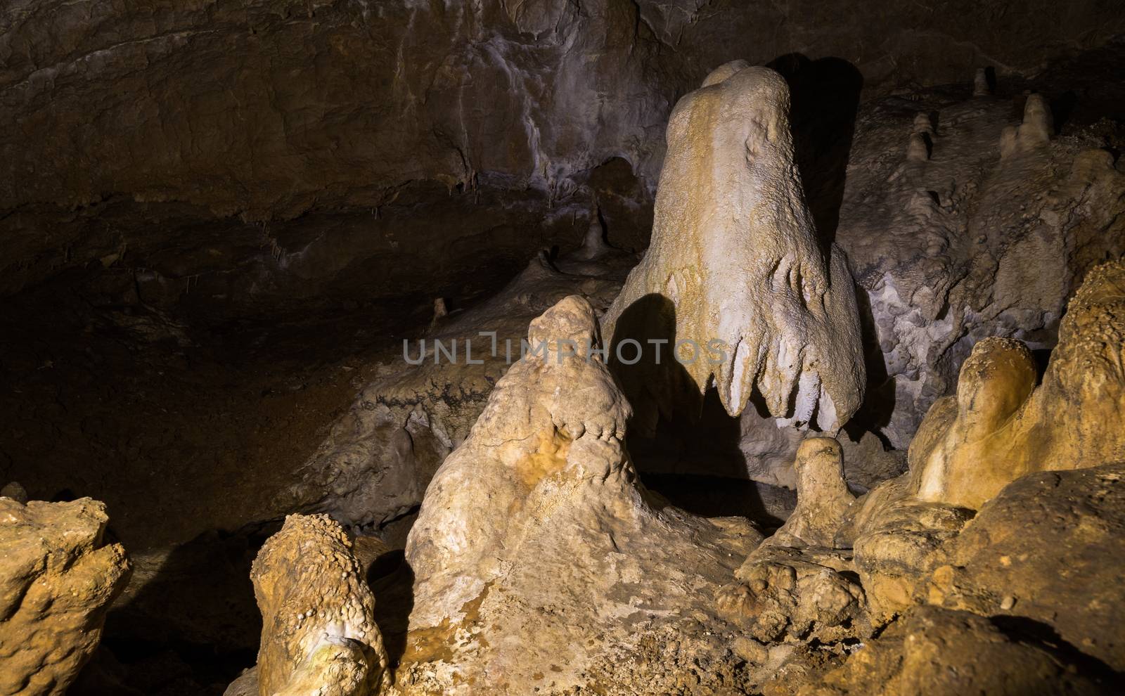 Details within Harmanec Cave in Kremnica Mountains, Slovakia