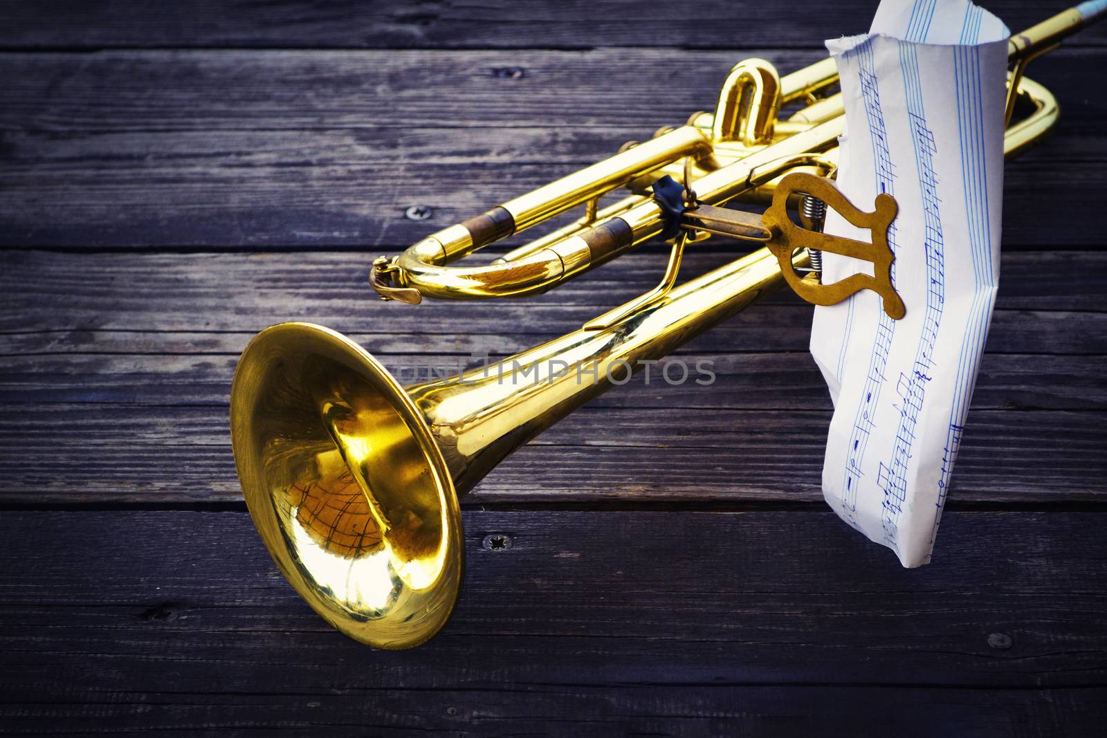 musical background metal tube with musical notes