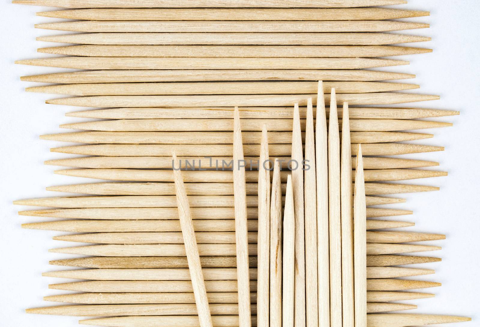 background or texture stored wooden toothpicks