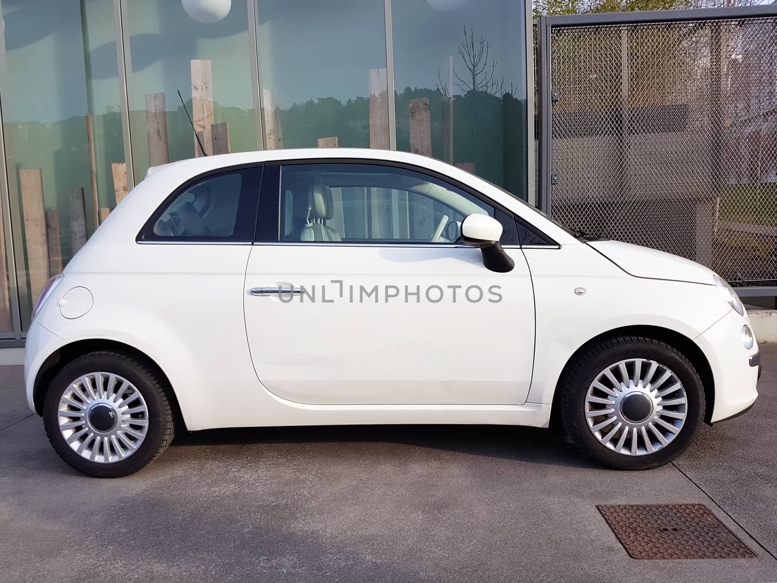 Vintage Small White Car by bensib