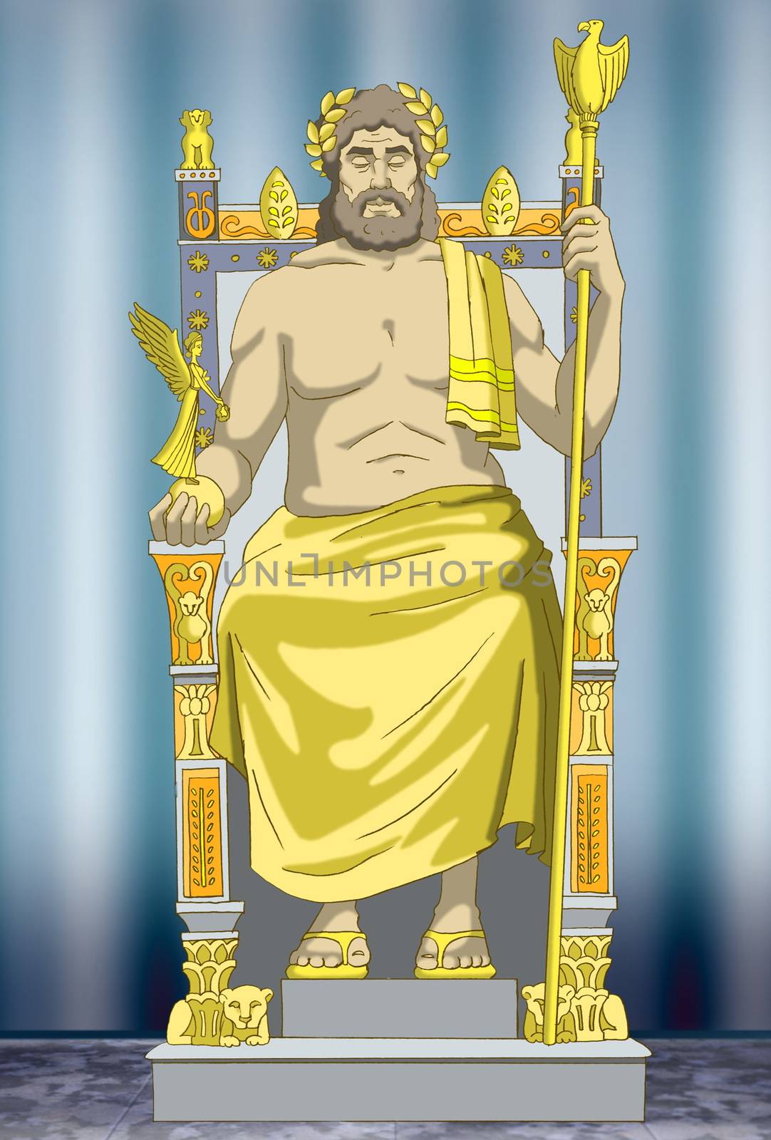 Statue of Zeus by Multipedia