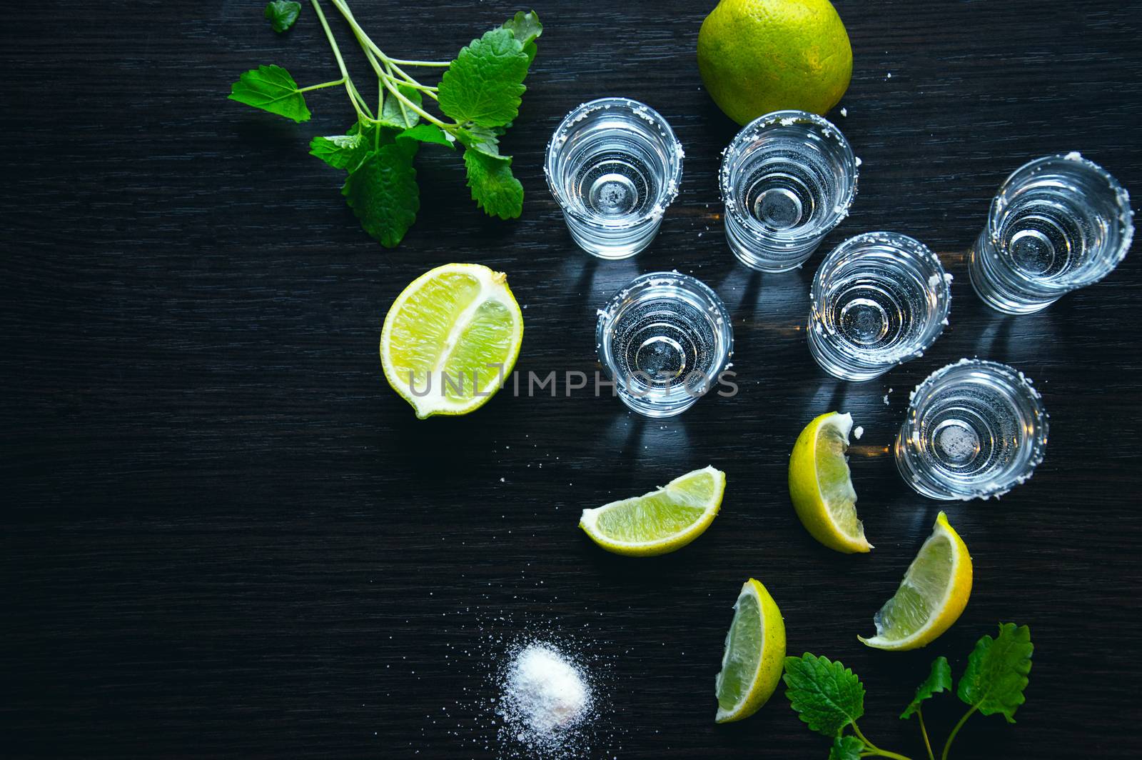Silver tequila - Traditional Mexican drink by natali_brill
