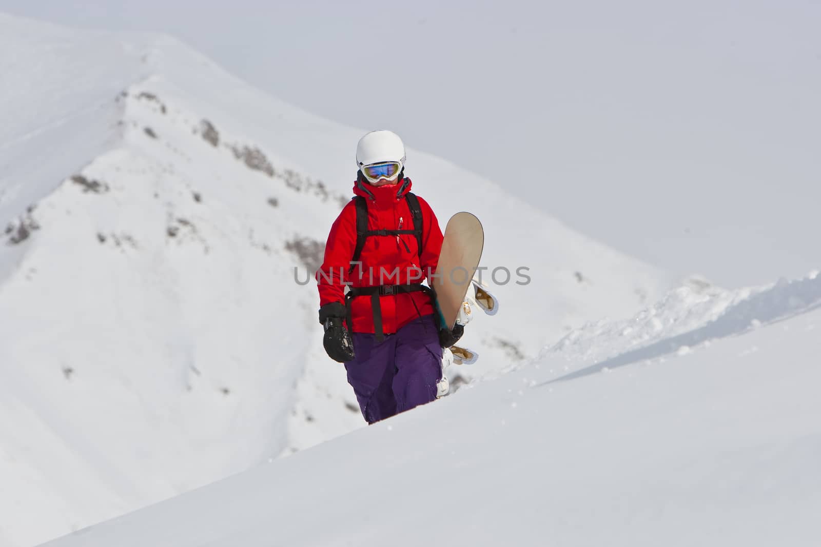 Freerider in the mountains