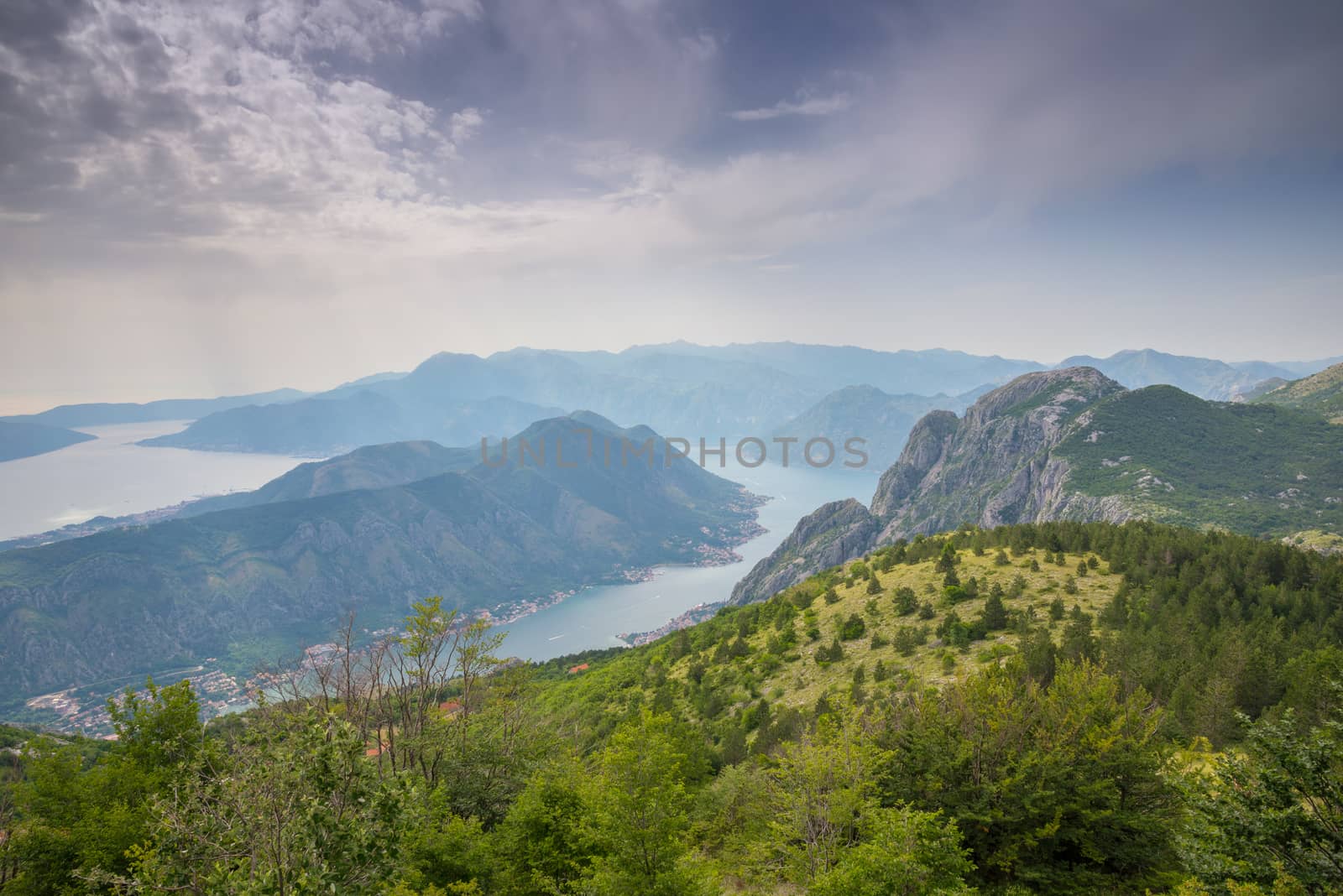 Bay of Kotor in Montenegro, Adriatic coast