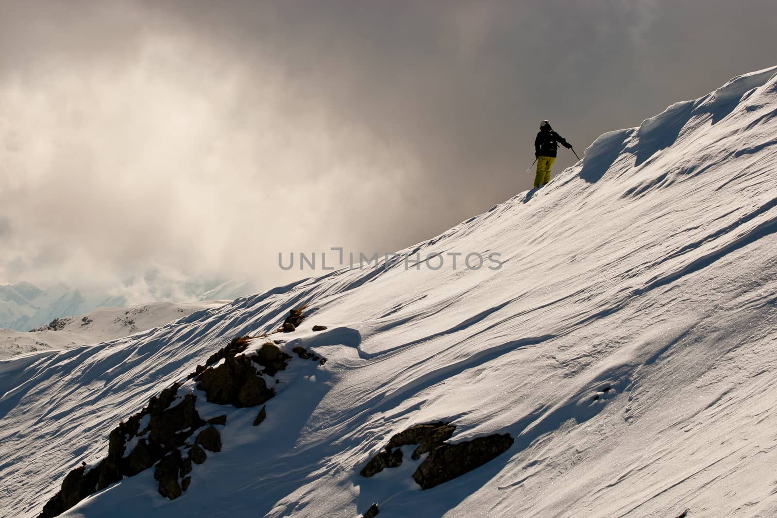 Freeride in Caucasus mountains by Chudakov