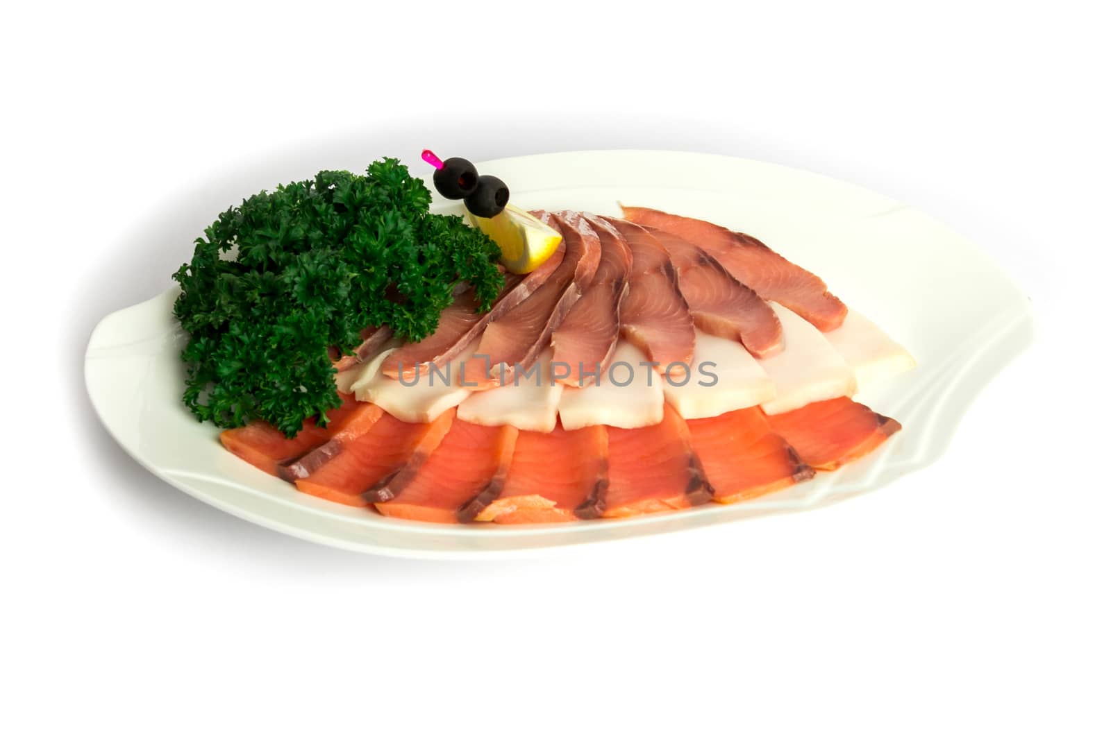 A plate of fish assorted