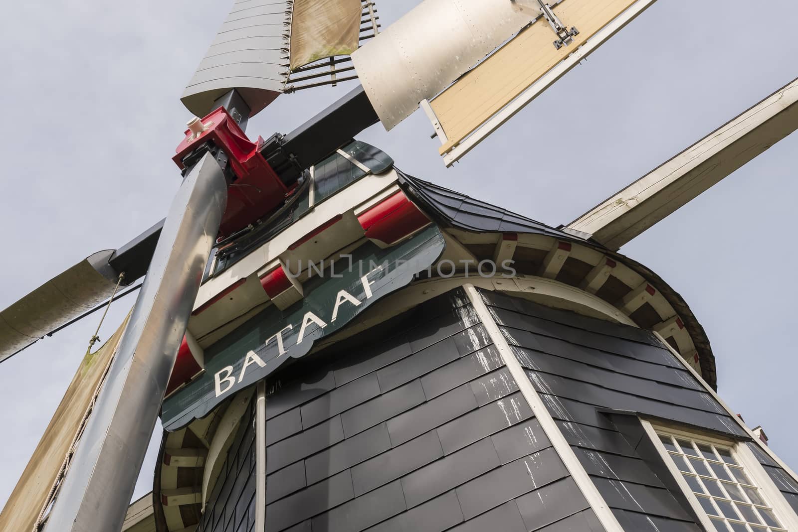 Historic corn mill Bataaf in Winterswijk in the Netherlands
