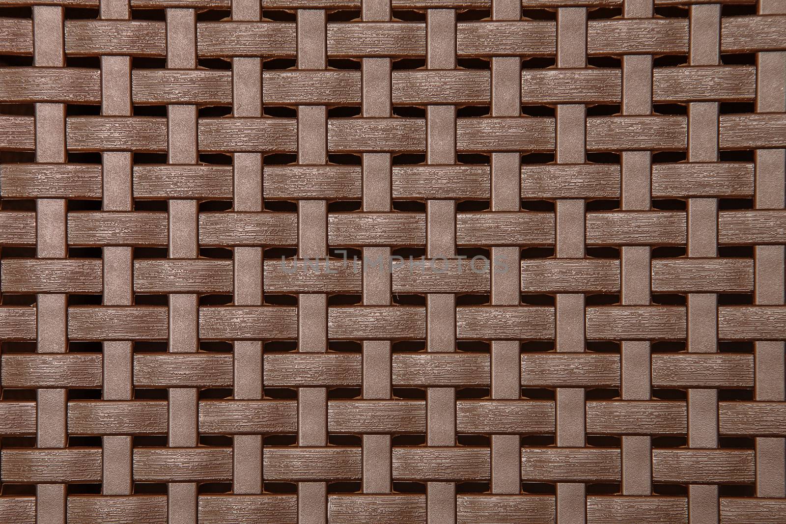 Plastic Wicker Texture, Weathered Brown Background Pattern