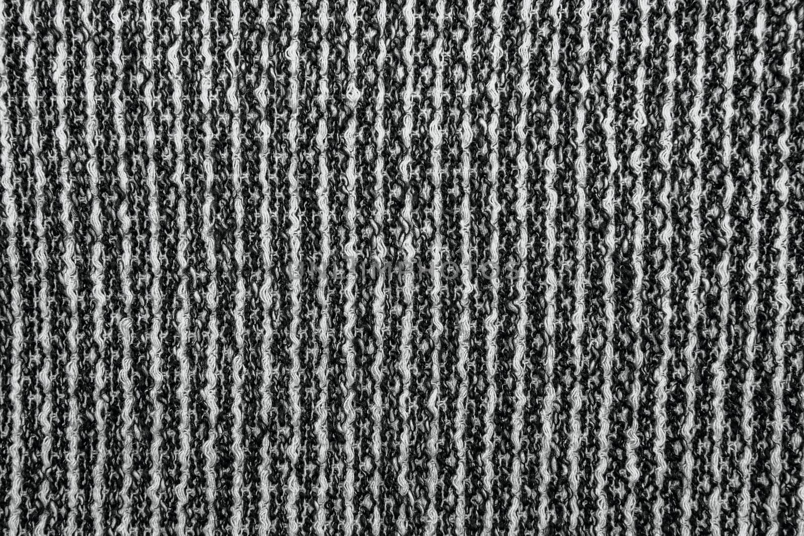 Grey tweed like texture, gray wool pattern, textured salt and pepper style black and white melange upholstery. Fabric background copy space