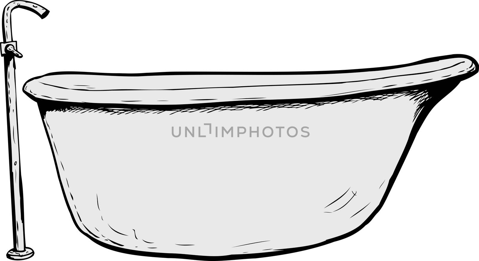 Side view on bath tub by TheBlackRhino