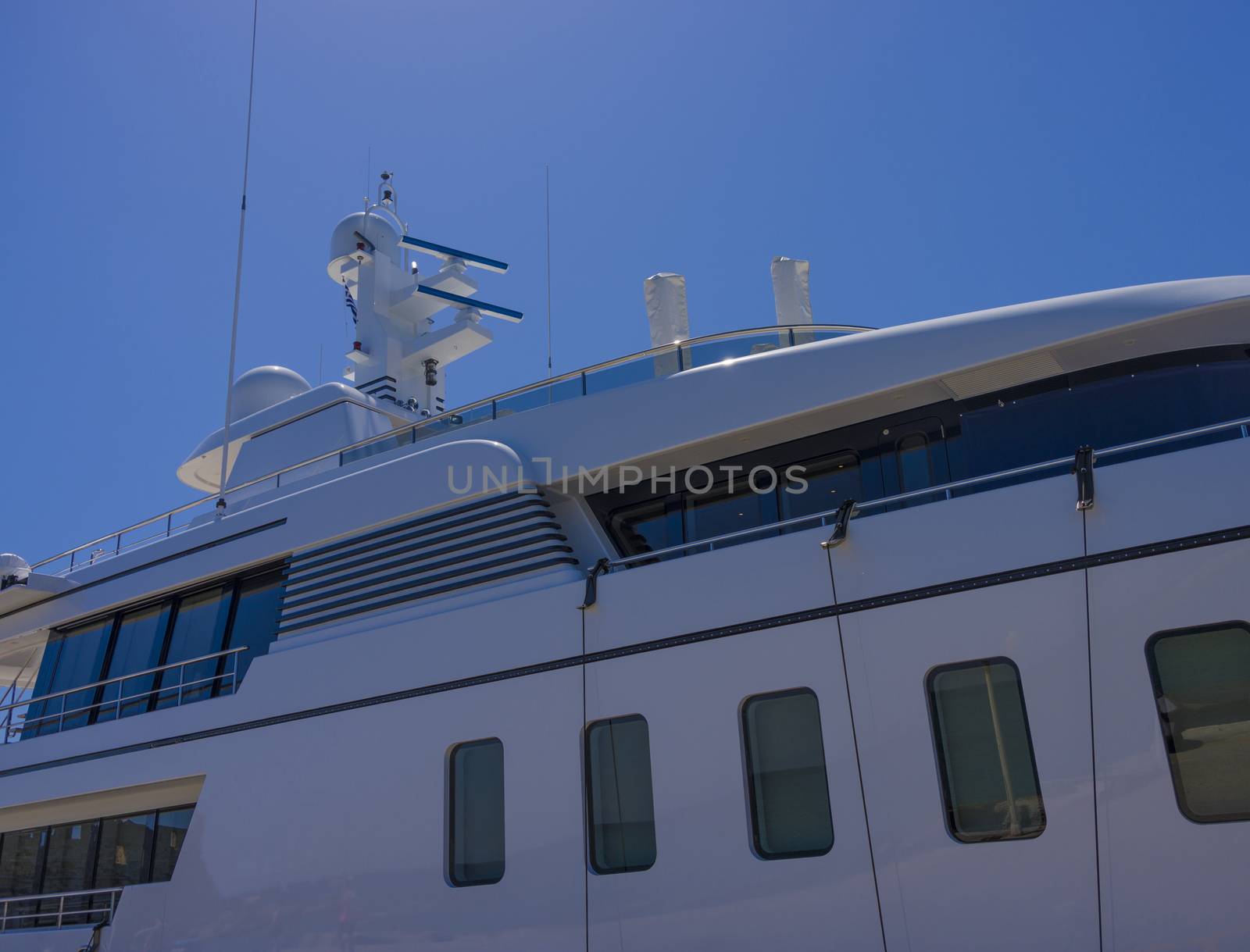 big sea boat is ready to go to the open sea and to sail