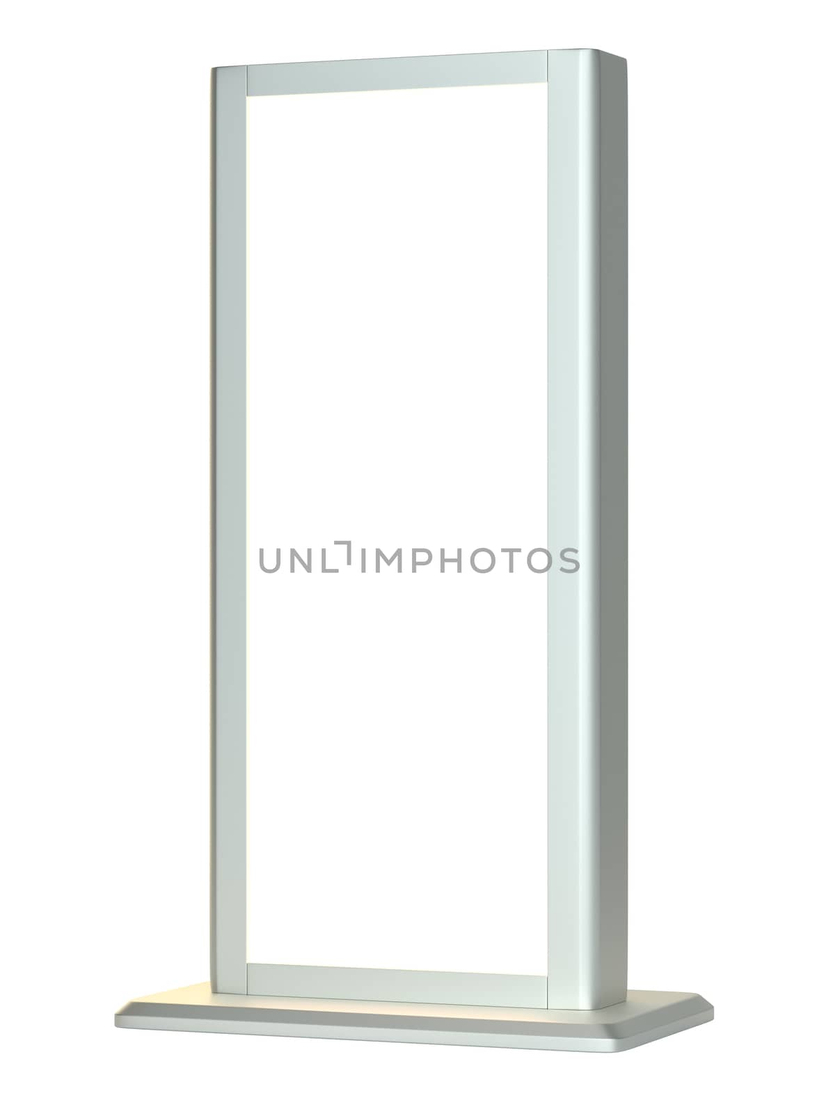 Black lightbox in white background by cherezoff