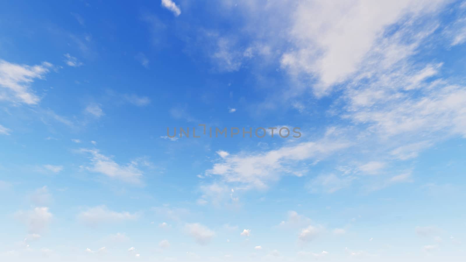 Cloudy blue sky abstract background, blue sky background with tiny clouds, 3d rendering

