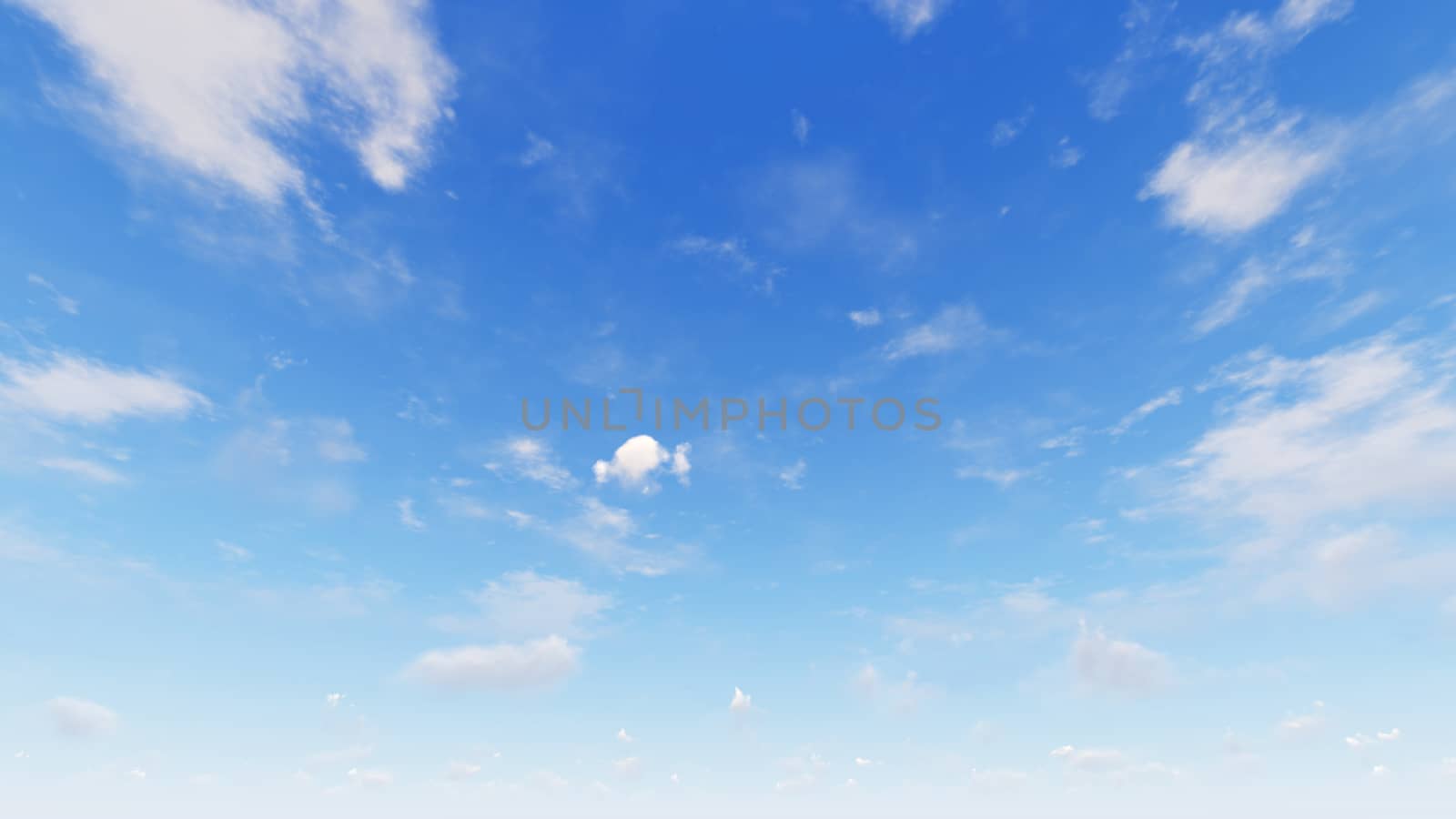 Cloudy blue sky abstract background, blue sky background with tiny clouds, 3d rendering

