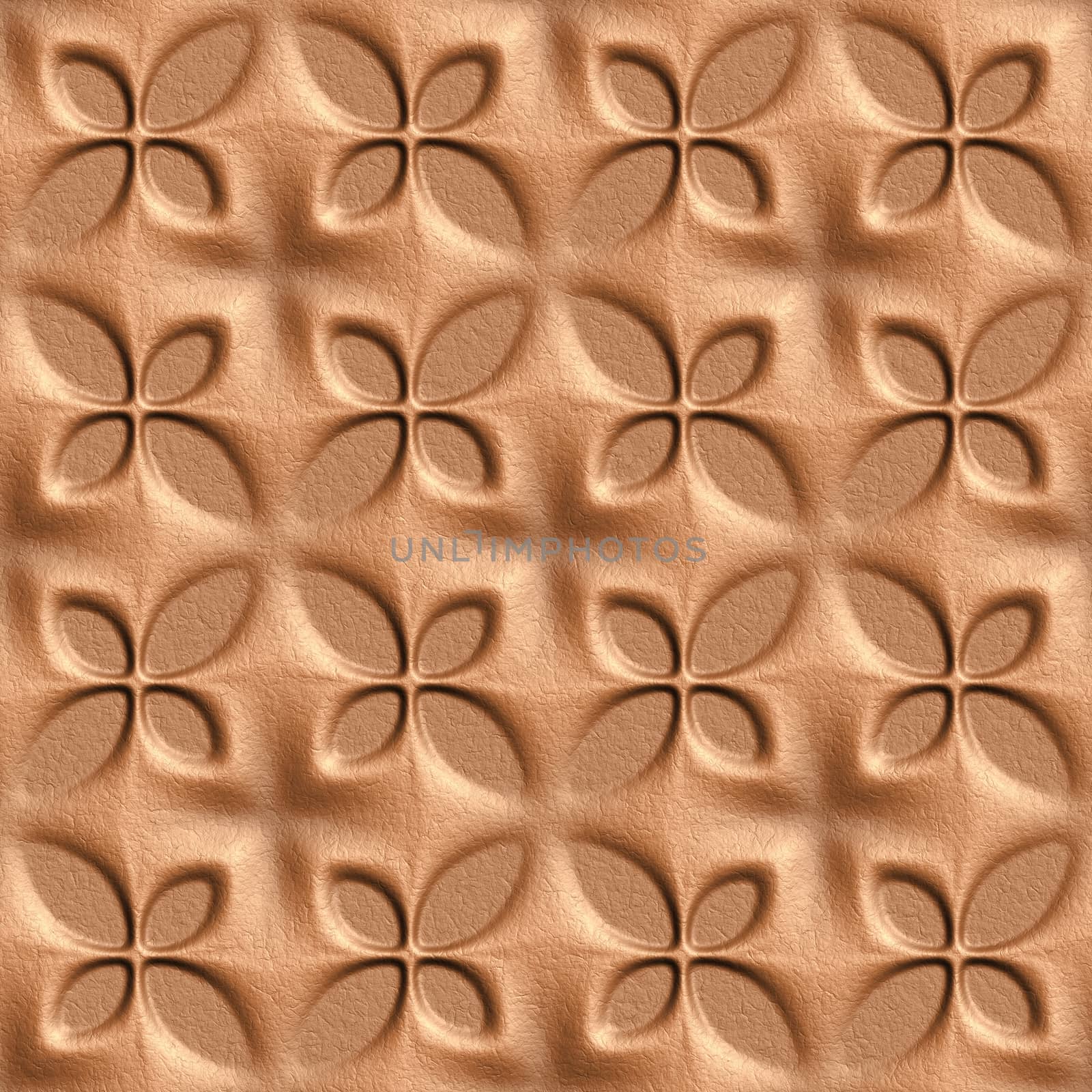 Brown Skin Illustrations, 3D seamless background pattern.