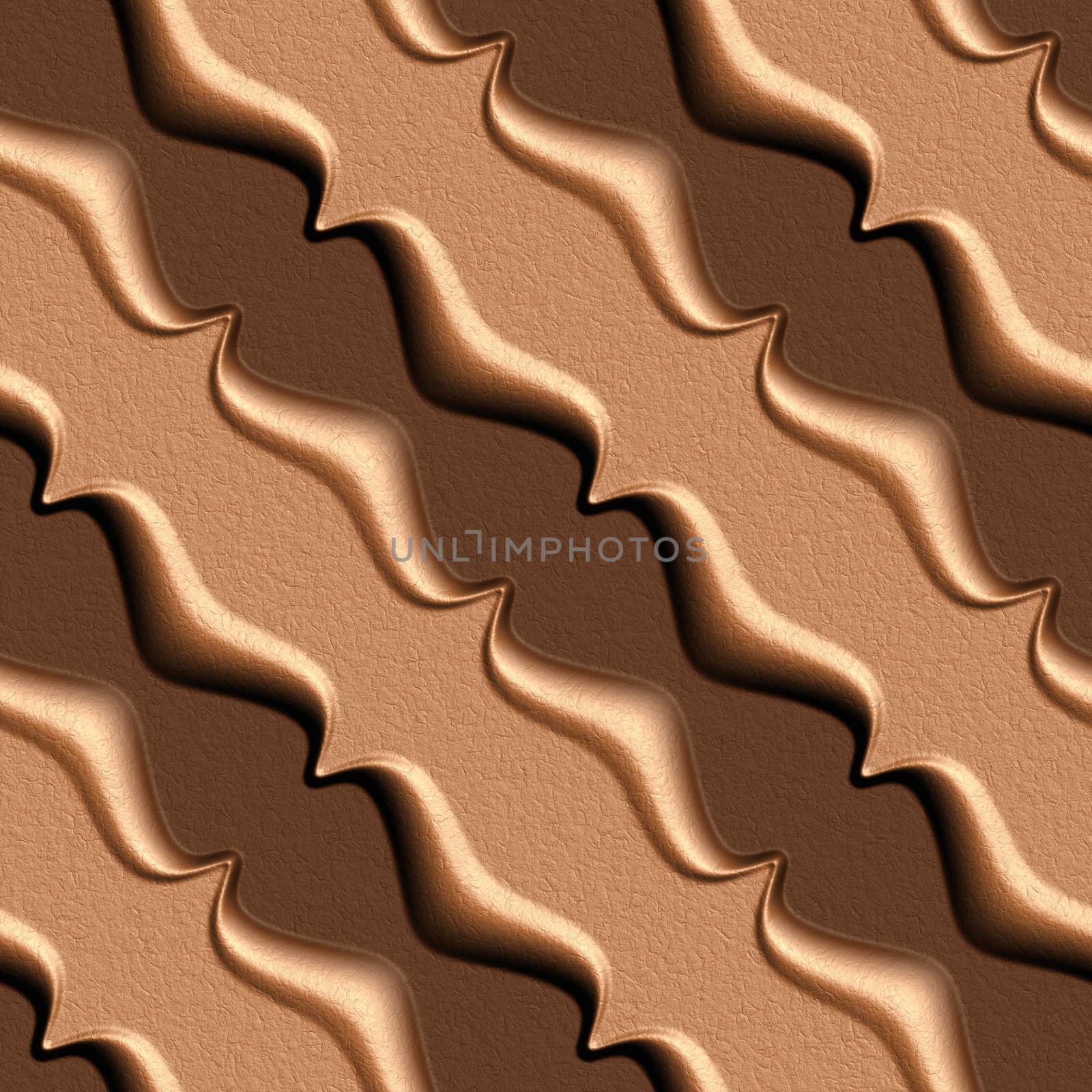 Brown Skin Illustrations, 3D seamless background pattern.