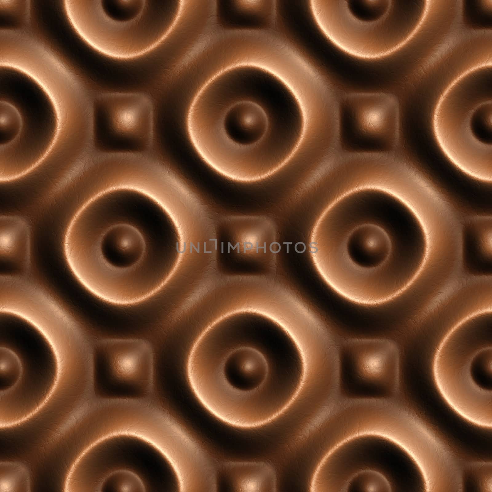 Brown Skin Illustrations, 3D seamless background pattern.