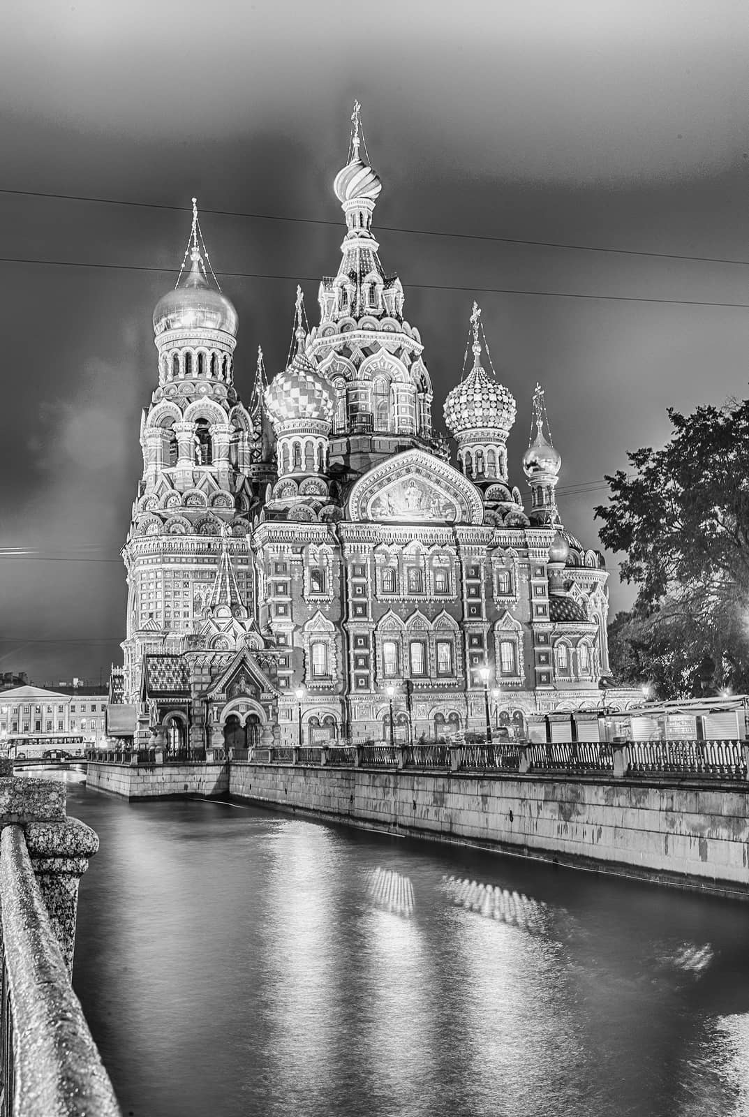 Church of the Savior on Blood at night, St. Petersburg by marcorubino