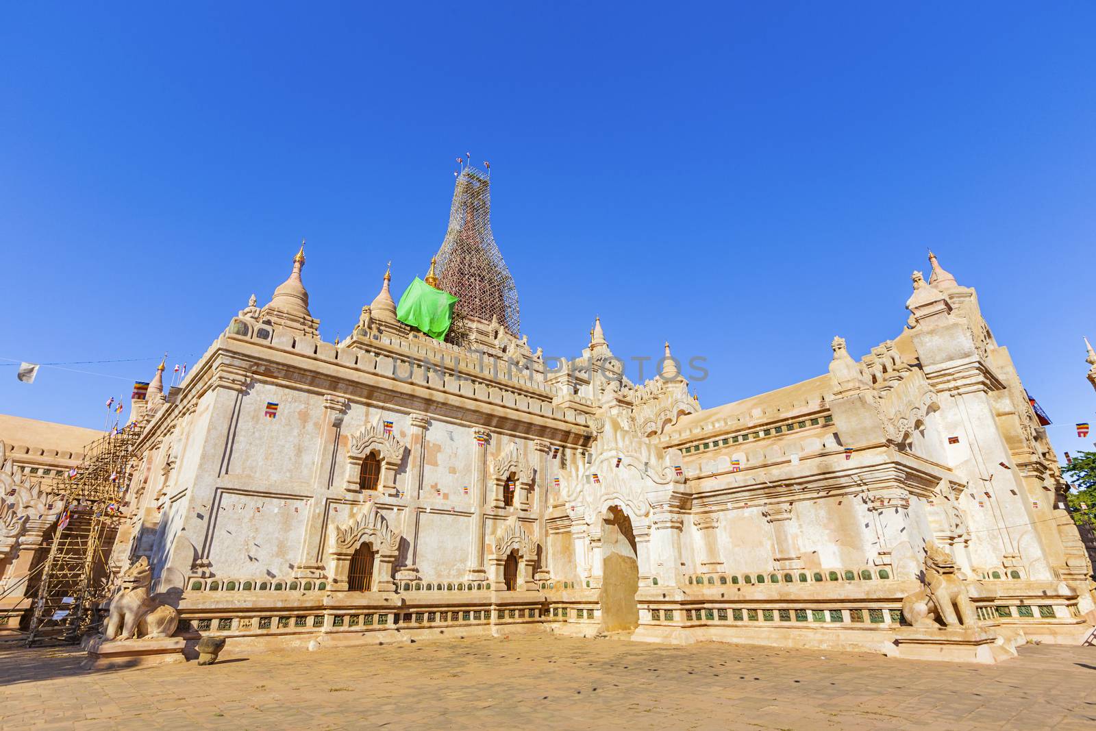 Bagan buddha tower at day , famous place in Myanmar/ Burma