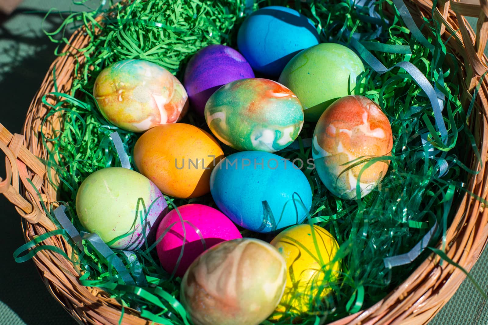 Multi colored easter eggs by johnborda