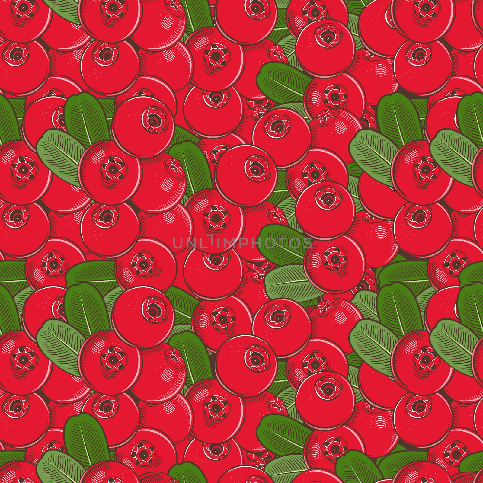 Vintage Cowberry Seamless Pattern by ConceptCafe